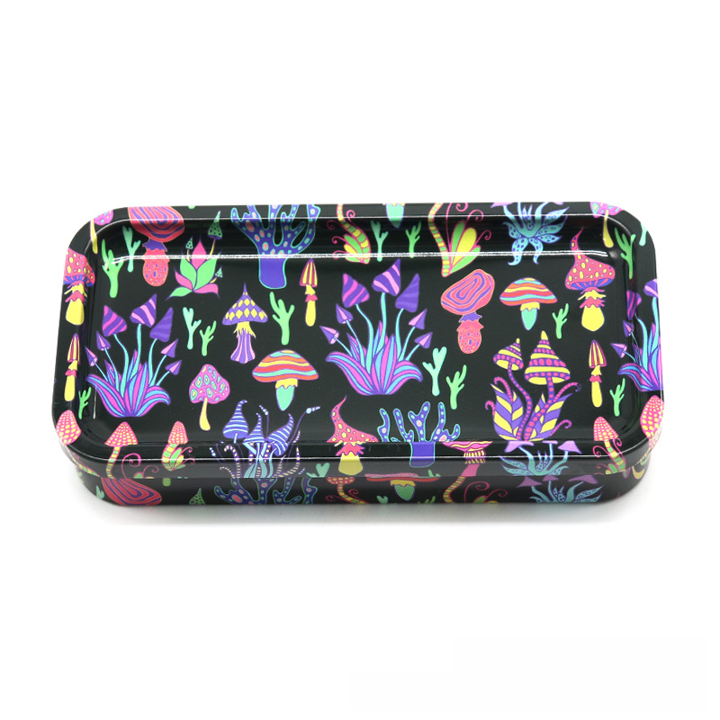 Printed Metal Smoking Accessories Storage Tin