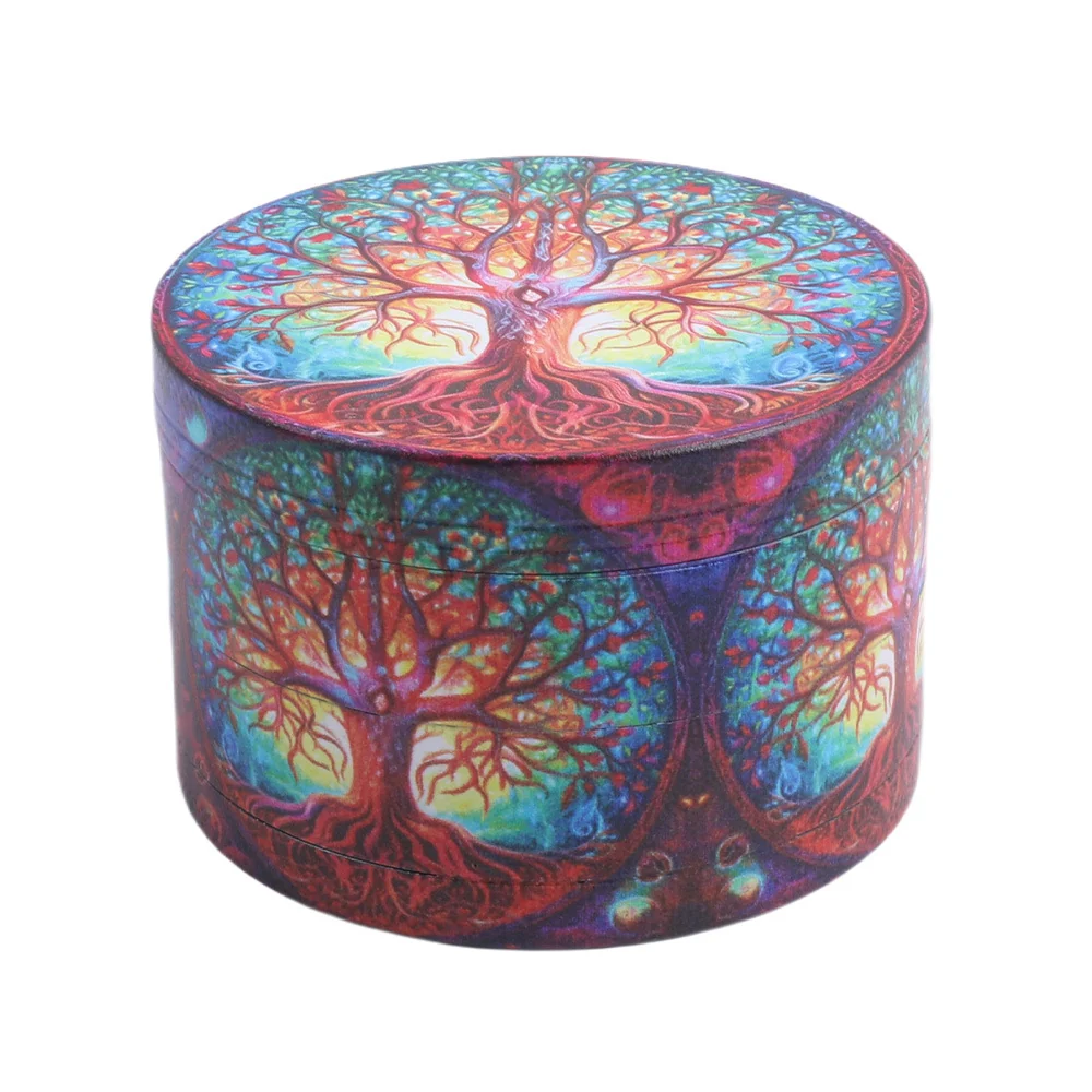 Tree Design Zinc Alloy Herb Grinder - Product image
