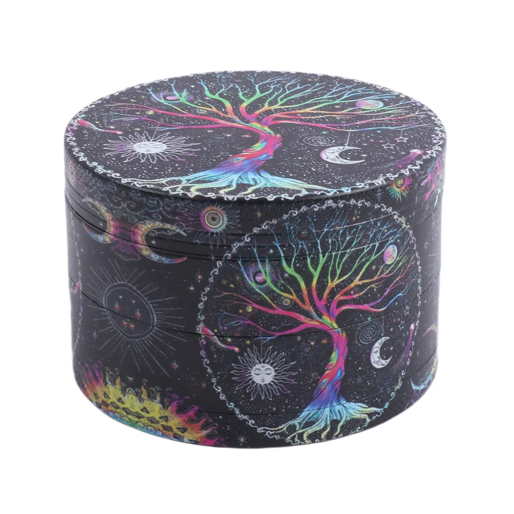 Tree Design Zinc Alloy Herb Grinder