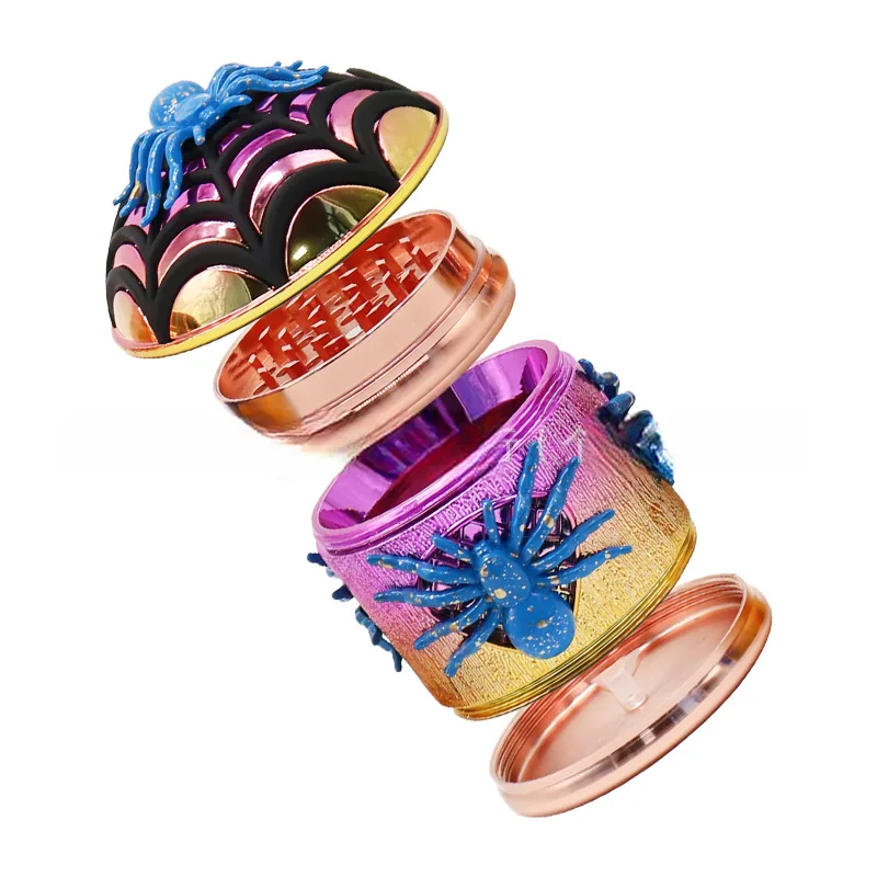 Spider-Shaped 4-Layer Zinc Alloy Herb Grinder - Product detail