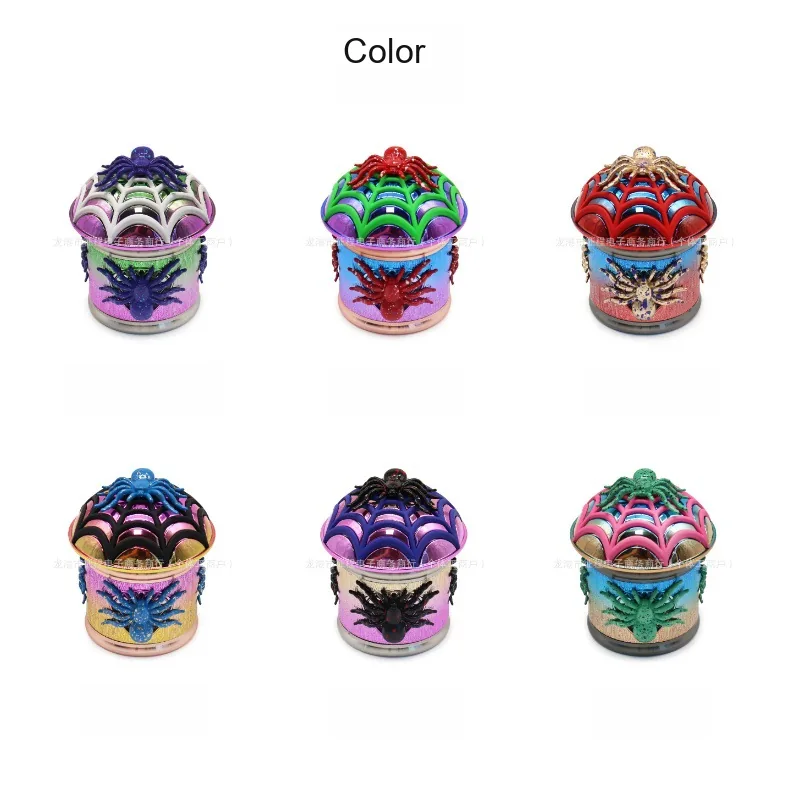 Spider-Shaped 4-Layer Zinc Alloy Herb Grinder
