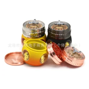 Skull Roulette 4-Layer Zinc Alloy Herb Grinder - Product image