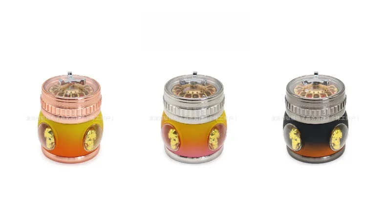 Skull Roulette 4-Layer Zinc Alloy Herb Grinder