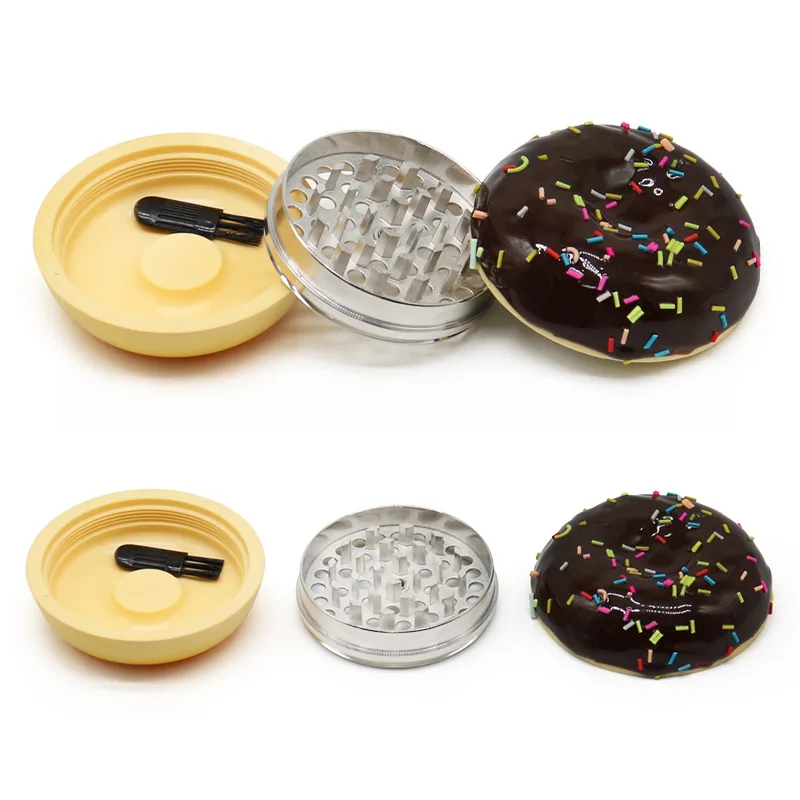 Donut-Shaped Plastic and Zinc Alloy Herb Grinder - Product detail