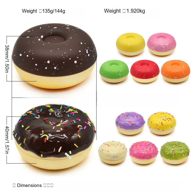 Donut-Shaped Plastic and Zinc Alloy Herb Grinder - Product detail