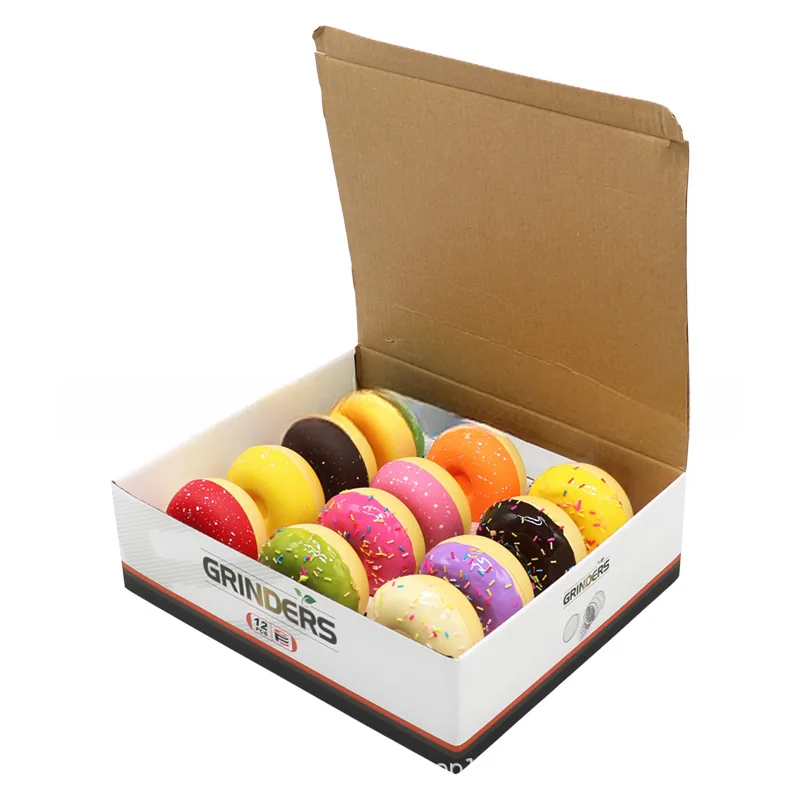 Donut-Shaped Plastic and Zinc Alloy Herb Grinder - Product detail