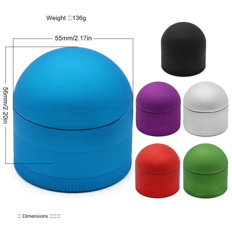 Bullet-Shaped Aluminum Herb Grinder - Product detail