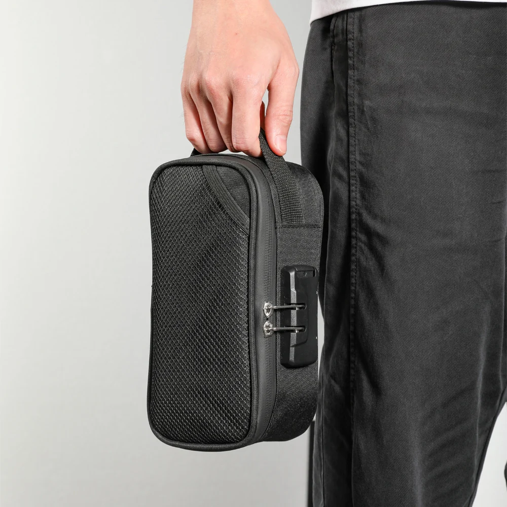 Waterproof Smell-Proof Tobacco Storage Bag with Combination Lock for Pipes — application view 020