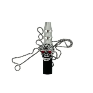 Silicone and Aluminum Alloy Hookah Mouthpiece with Lanyard