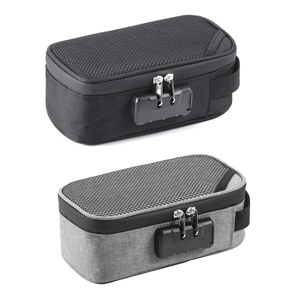 Portable Activated Carbon Smell-Proof Oxford Fabric Tobacco Storage Bag with Combination Lock for Pipes — application view 012