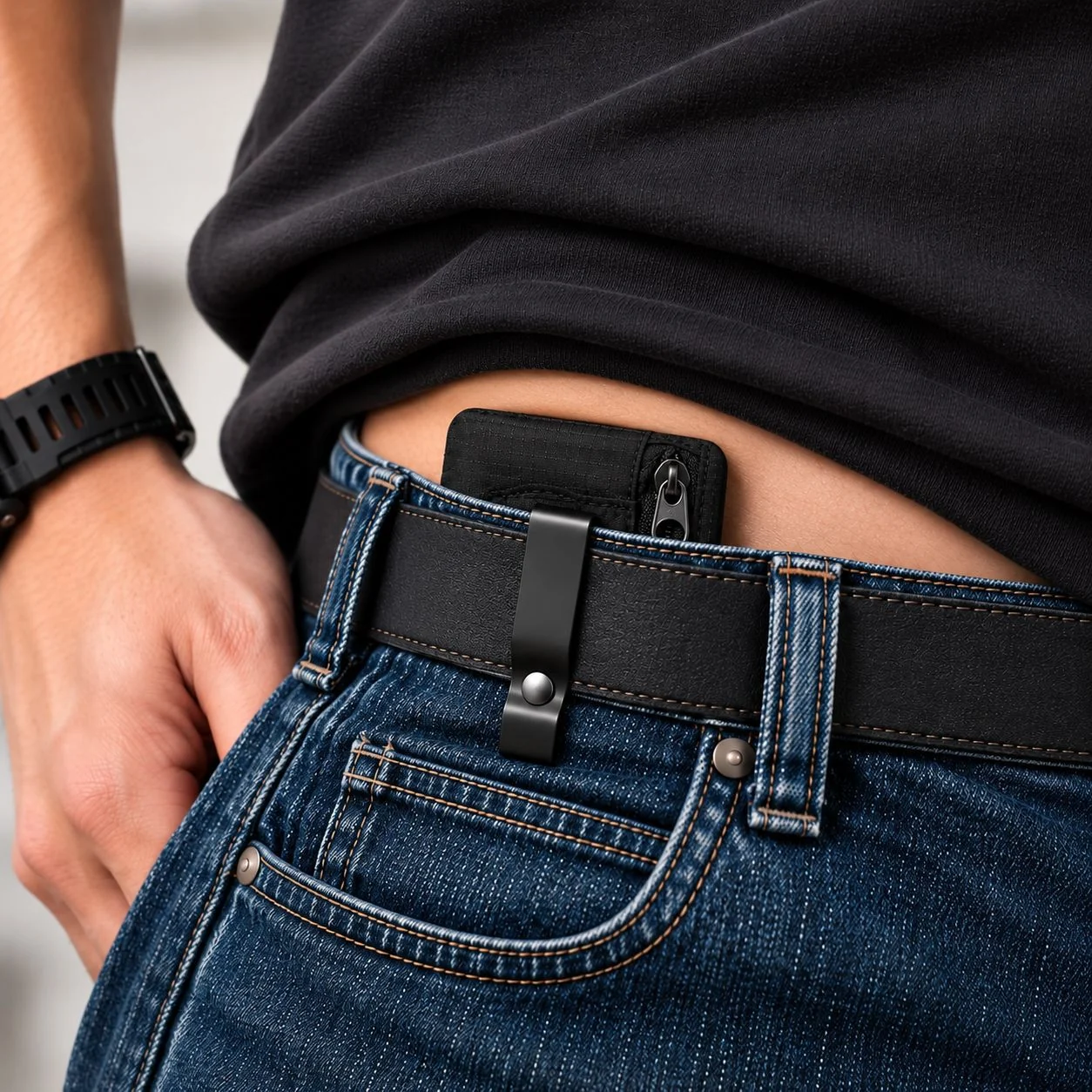 RFID-Blocking Concealed Travel Waist Wallet