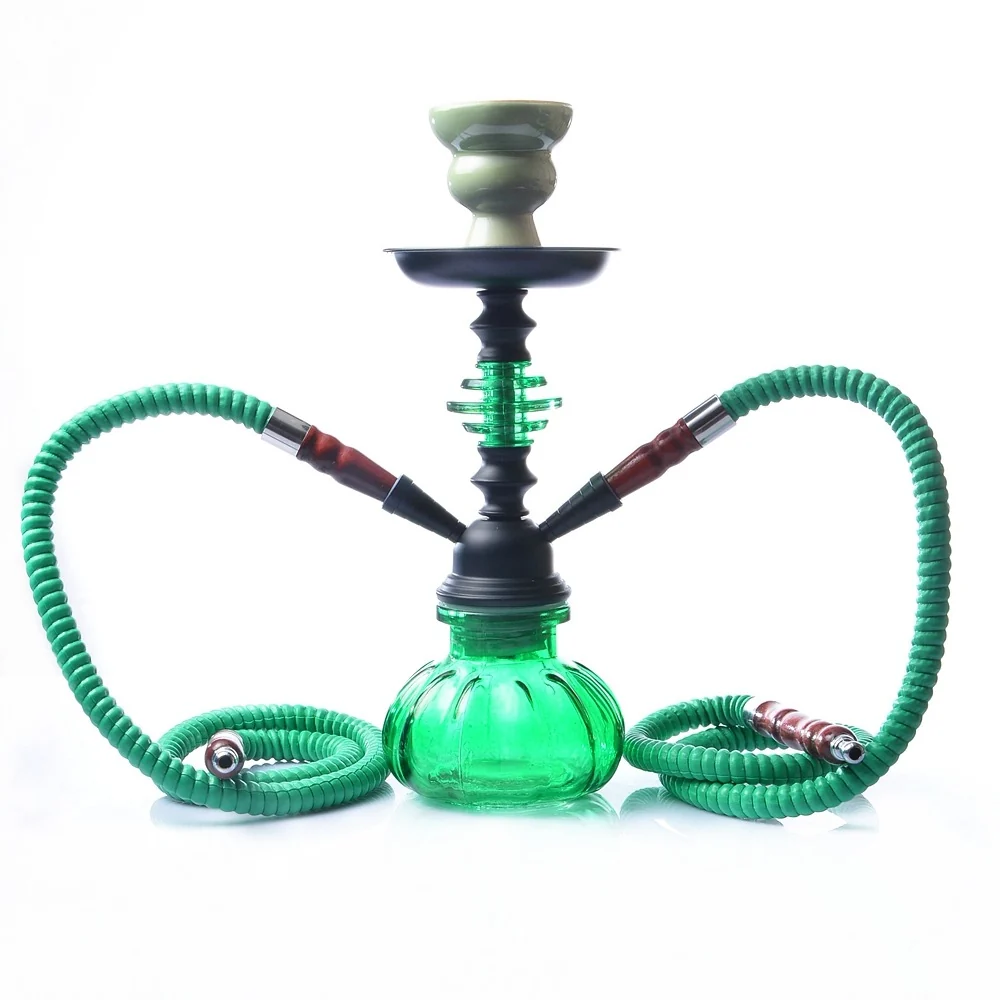 Small Two-Hose Glass Hookah