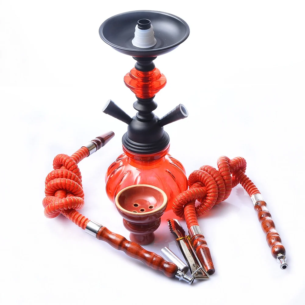 Small Two-Hose Glass Hookah