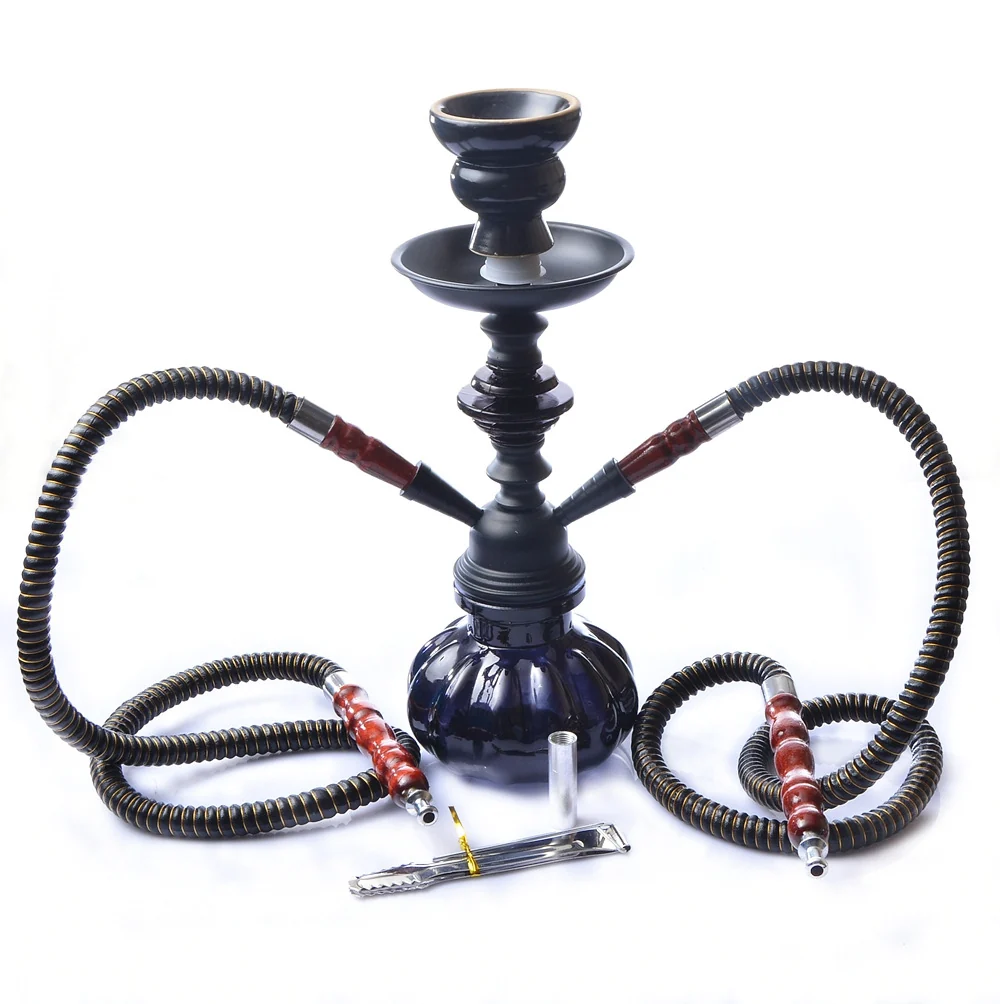 Small Two-Hose Glass Hookah