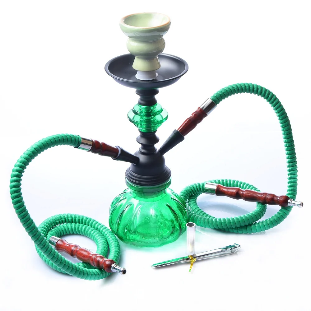 Small Two-Hose Glass Hookah