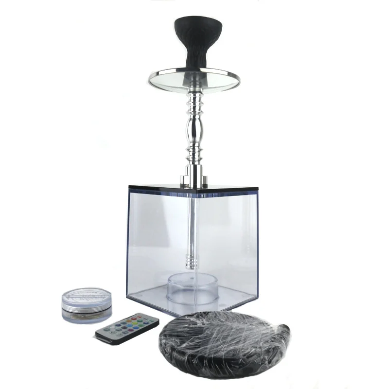 Square Acrylic Hookah Set
