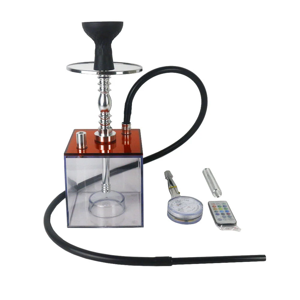 Square Acrylic Hookah Set