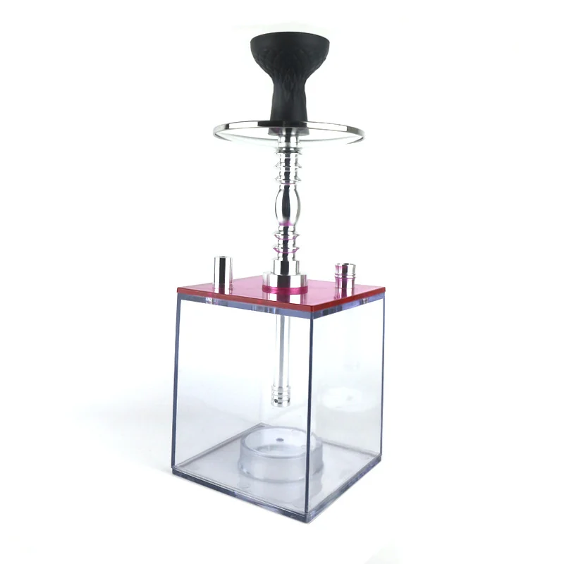 Square Acrylic Hookah Set
