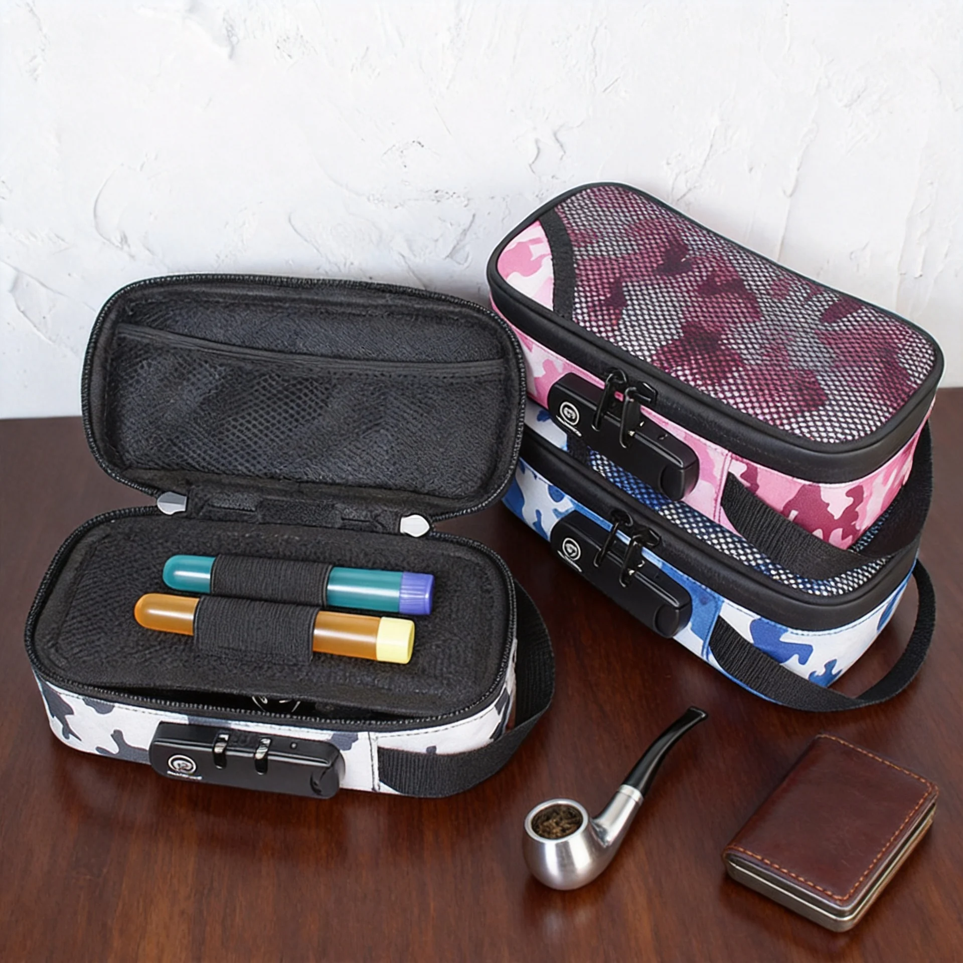 Oxford Fabric Pipe Bag with Combination Lock