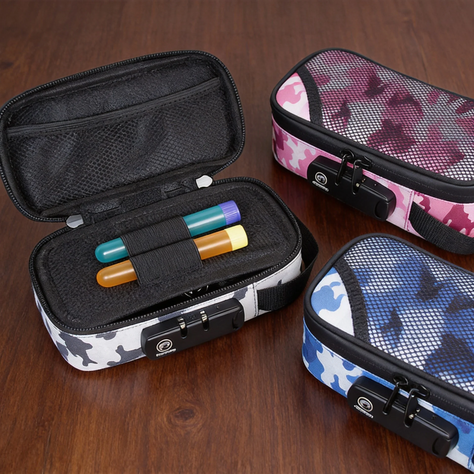 Oxford Fabric Pipe Bag with Combination Lock