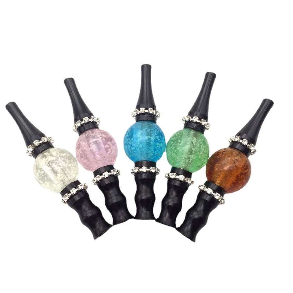 Detachable Hookah Mouthpiece with Luminous Glass Ball