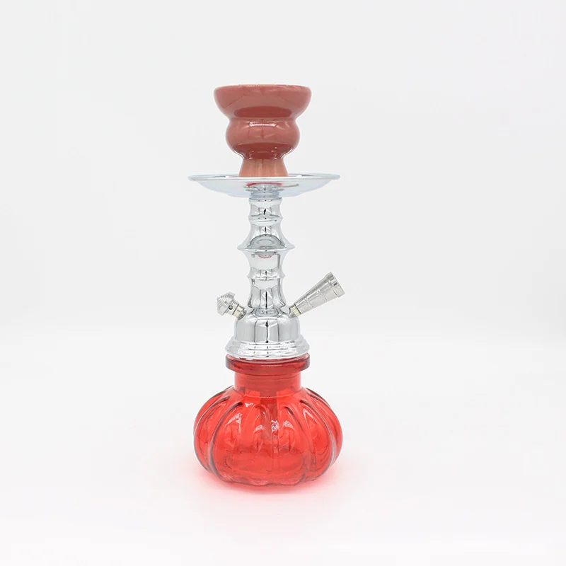 Small Glass Hookah with Hose Options