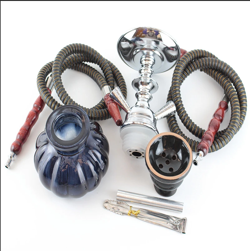 Small Glass Hookah with Hose Options