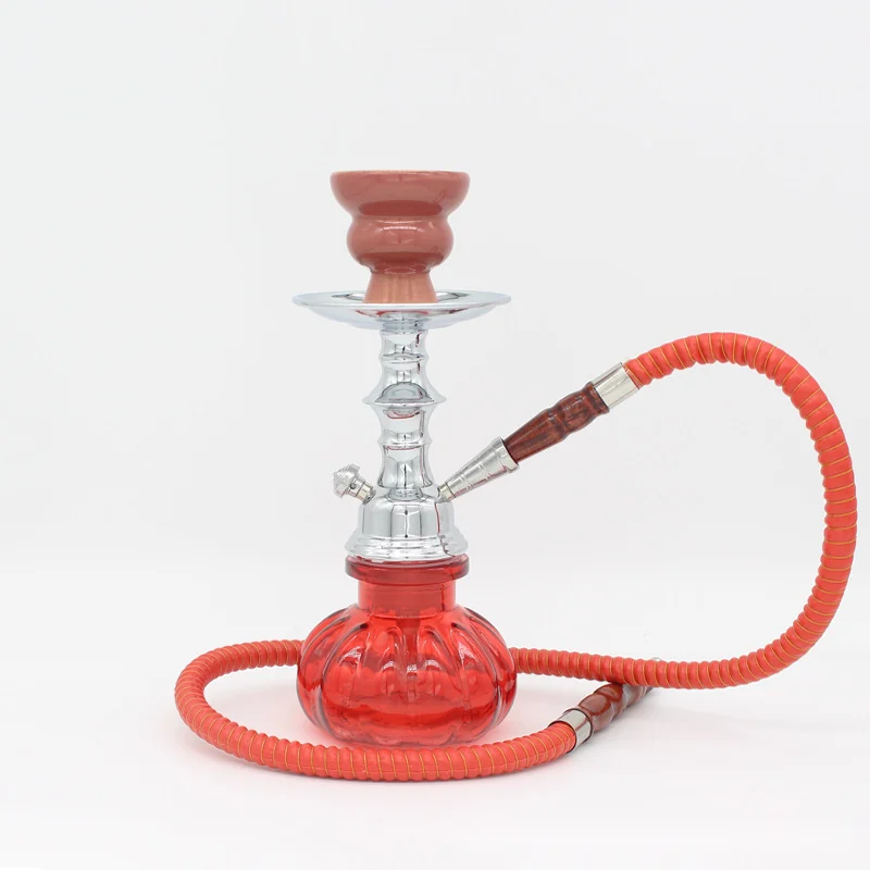 Small Glass Hookah with Hose Options