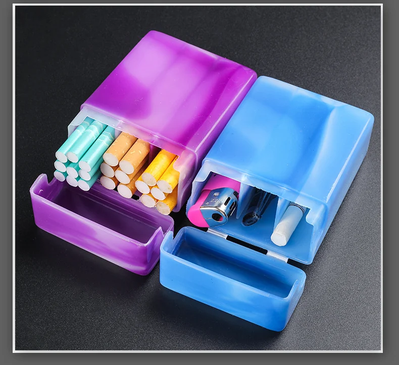 Compartmented Plastic Cigarette Case