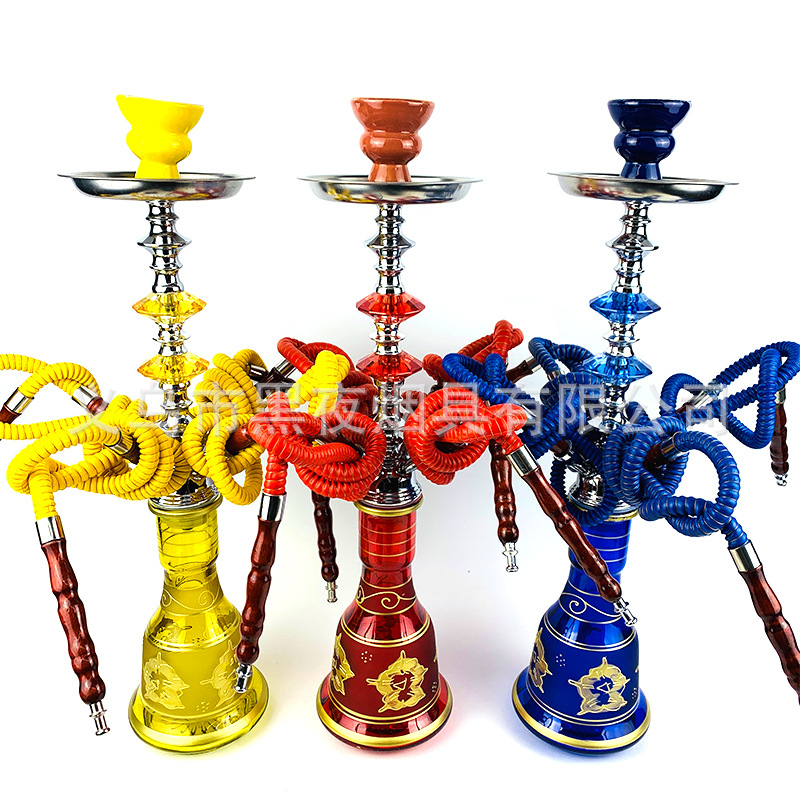 Medium Four-Hose Glass Hookah