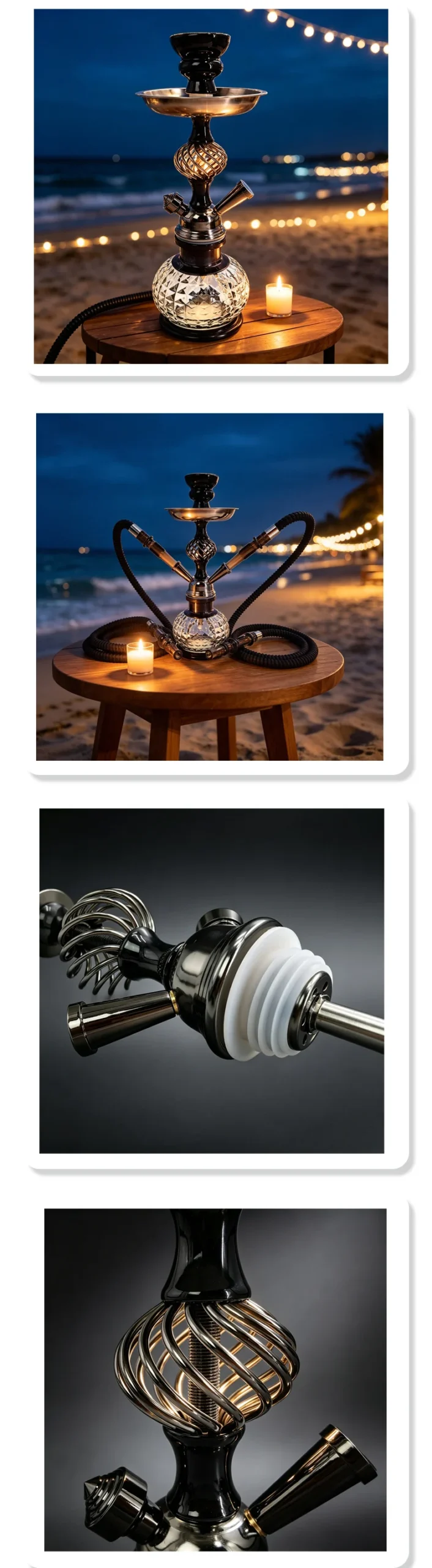 Mini Lantern-Shaped Iron Hookah