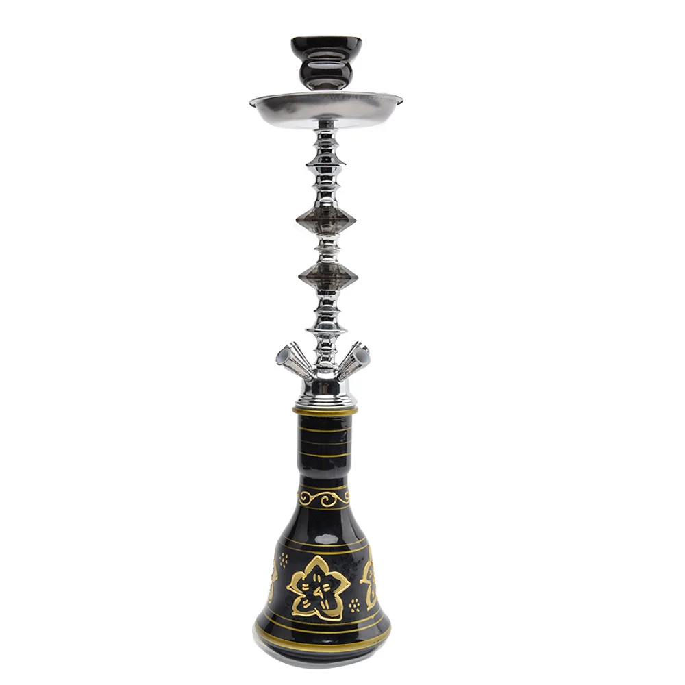 Four-Hose Hookah with Glass Bottle Options