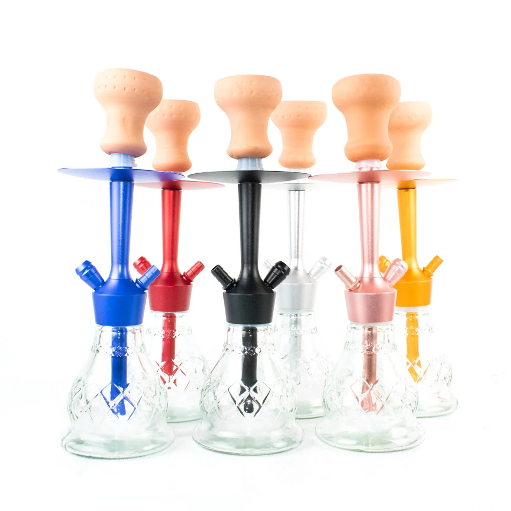 Small Single-Hose Glass Hookah with Bag