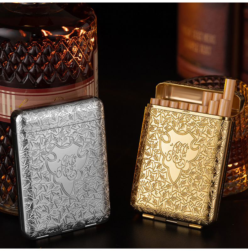Metal Triple-Fold Cigarette Case