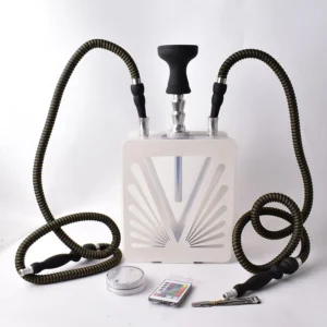 Triangular Acrylic Hookah with Light