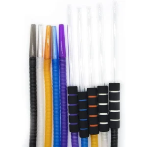 1.8 m PVC Hookah Hose with Glass Tube and Foam Handle