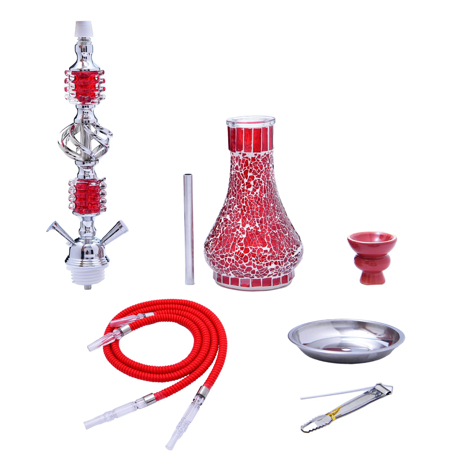 Mosaic Hookah Set with Hose Options