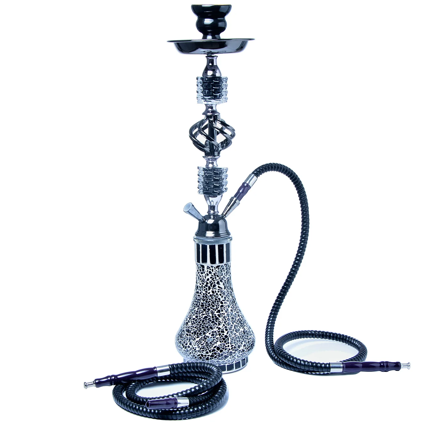 Glass Hookah with Two- and Four-Hose Options