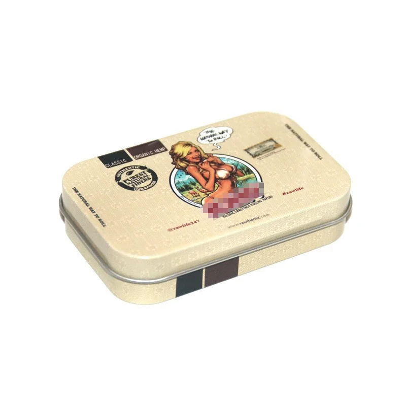 Portable Tinplate Flip-Top Tobacco Case — product view 025