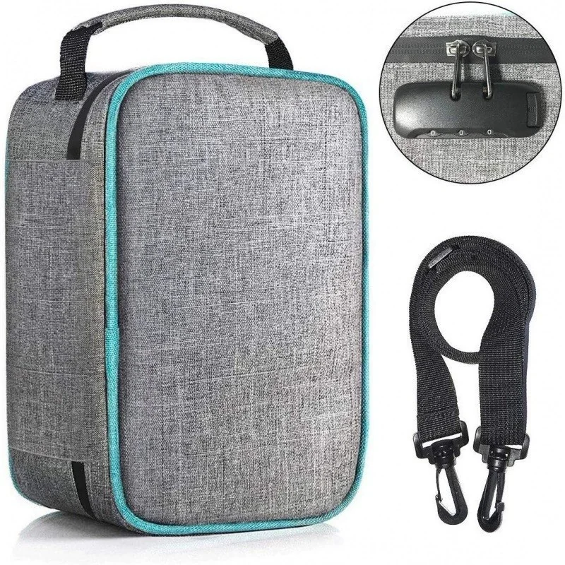 Activated Carbon Smell-Proof Polyester Tobacco Storage Bag with Combination Lock for Pipes — application view 001