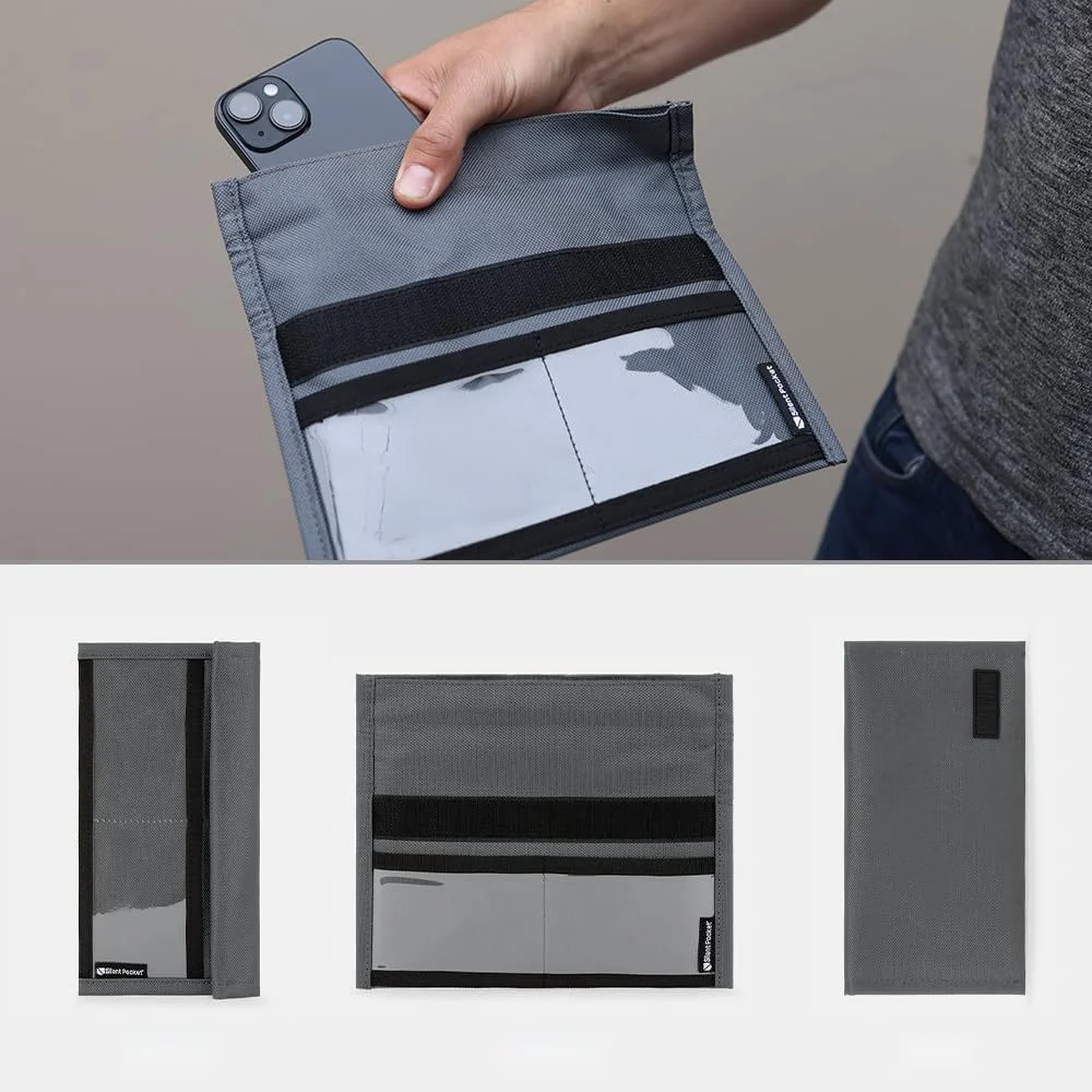 RFID-Blocking Compact Wallet with Coin and Card Storage