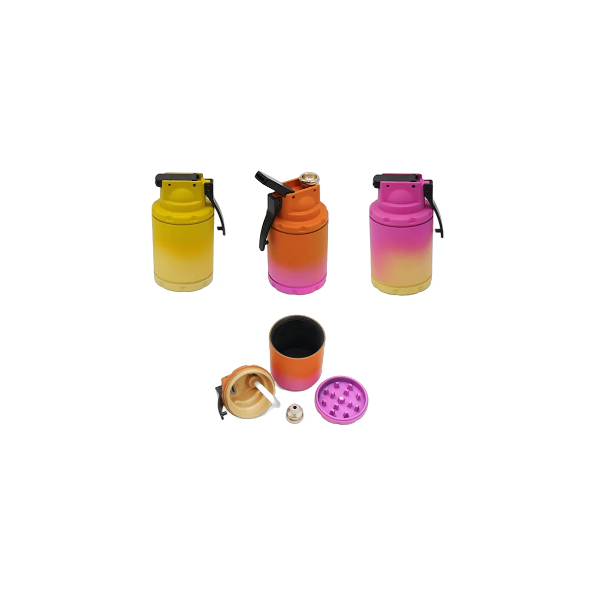 Grenade-Shaped Hookah and Grinder
