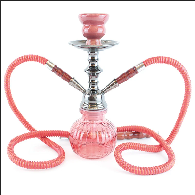 Two-Hose Glass Hookah Set