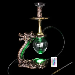 Dragon-Shaped Resin Hookah with Light