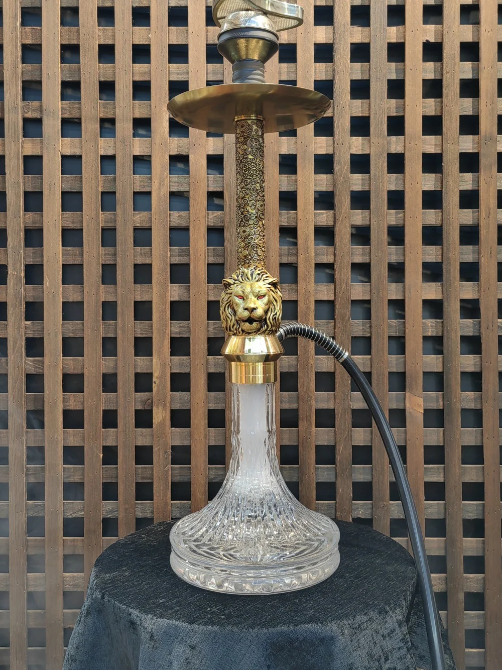 Double-Sided Lion-Head Resin Hookah