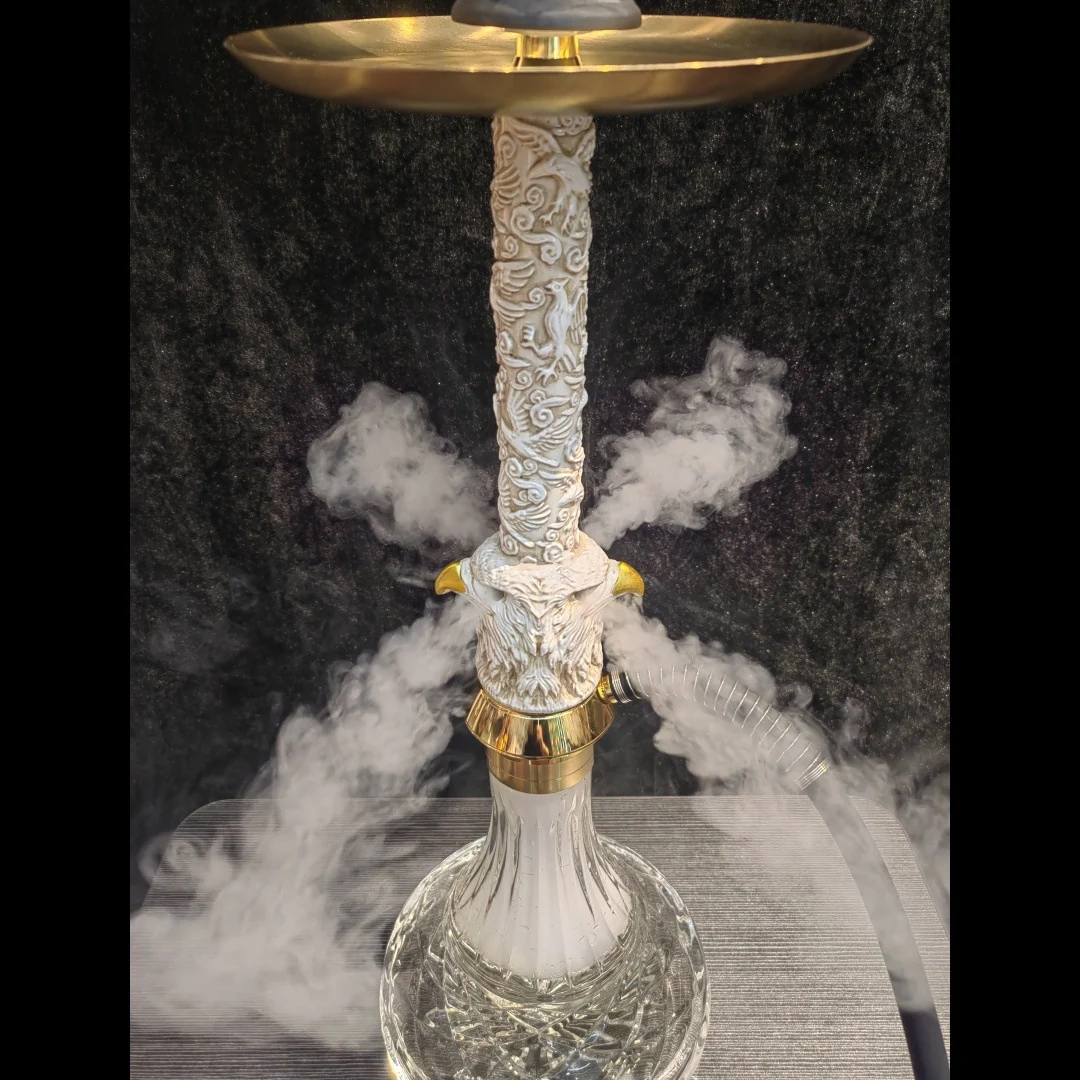 Double-Sided Eagle Resin Hookah