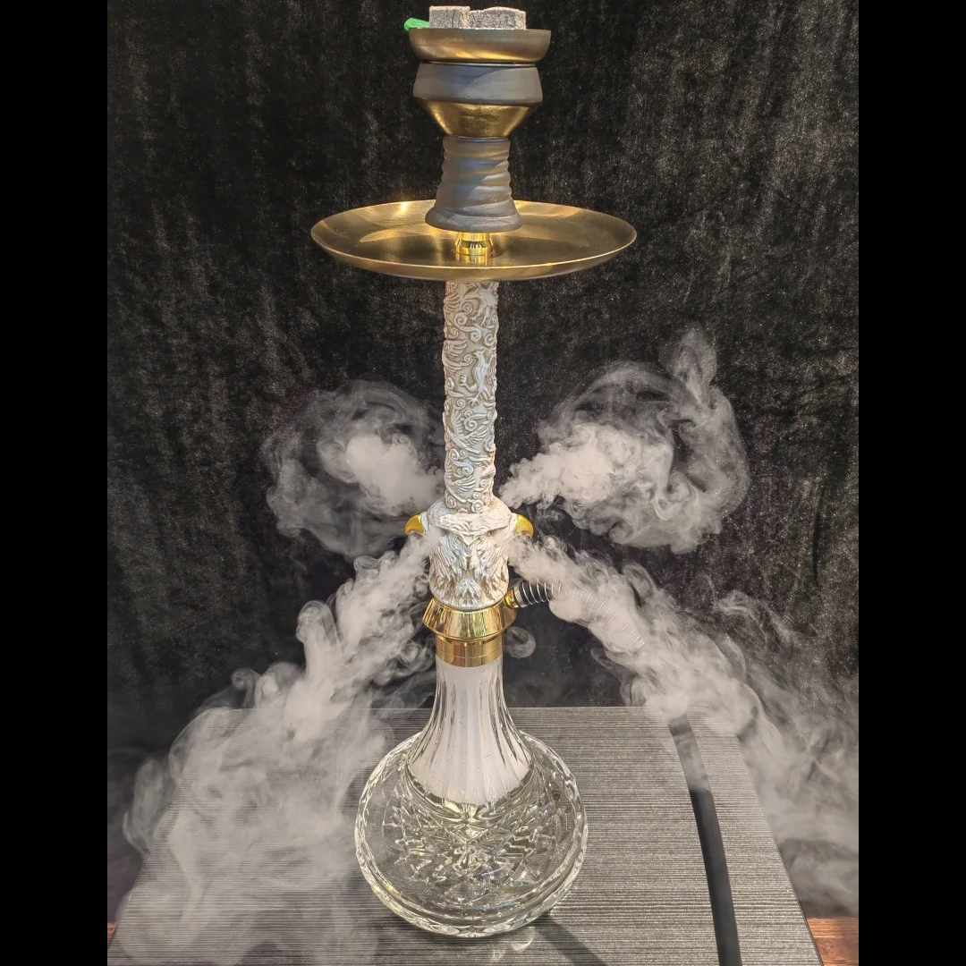 Double-Sided Eagle Resin Hookah
