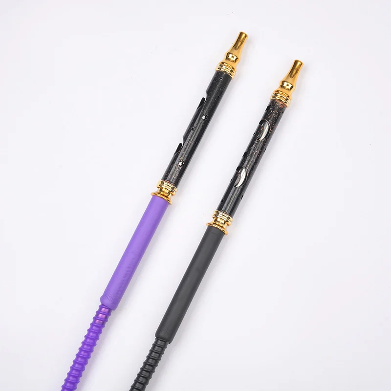 Silicone Hookah Hose with Alloy Handle