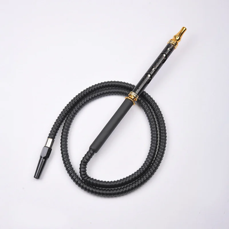 Silicone Hookah Hose with Alloy Handle