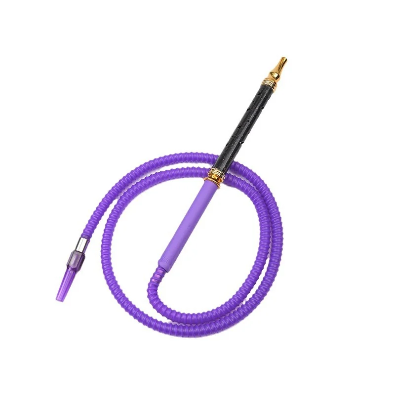 Silicone Hookah Hose with Alloy Handle